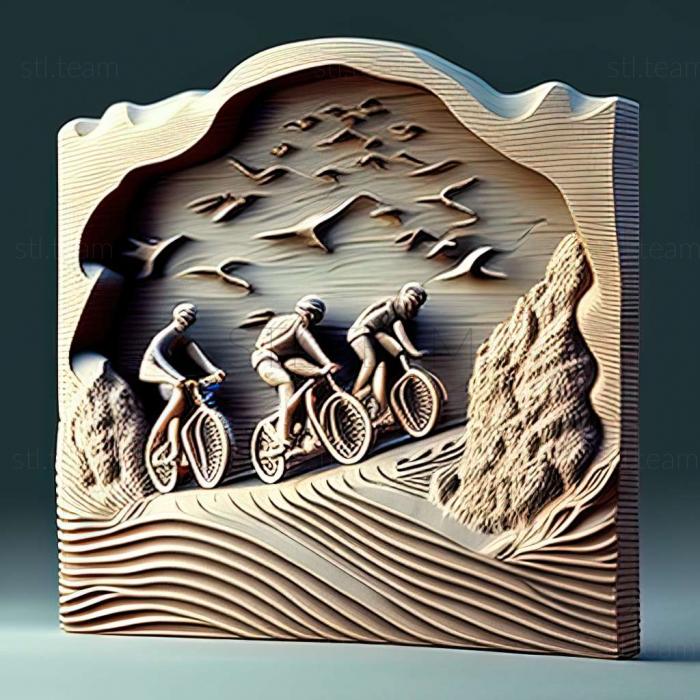 3D модель The Bridge Bike Gang Stormy Cycling Road (STL)